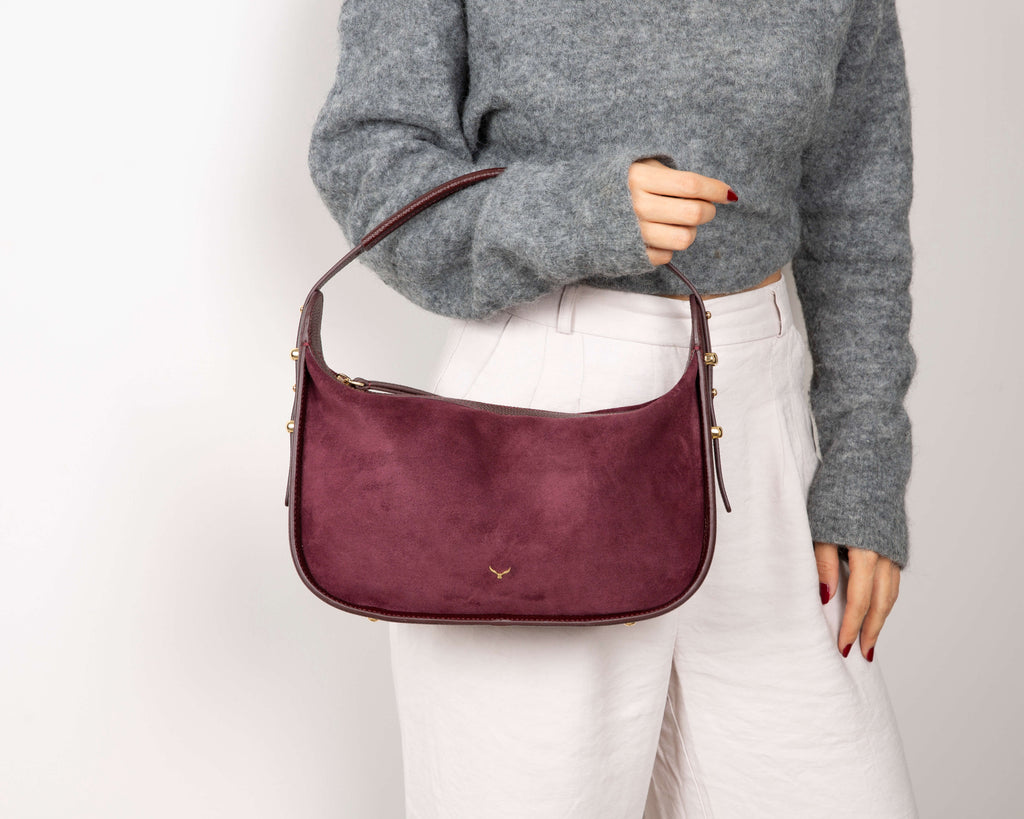 Dolcezza Genuine Suede Leather Women's Shoulder Bag