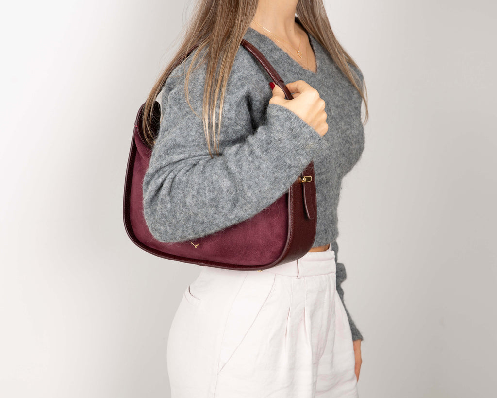 Dolcezza Genuine Suede Leather Women's Shoulder Bag