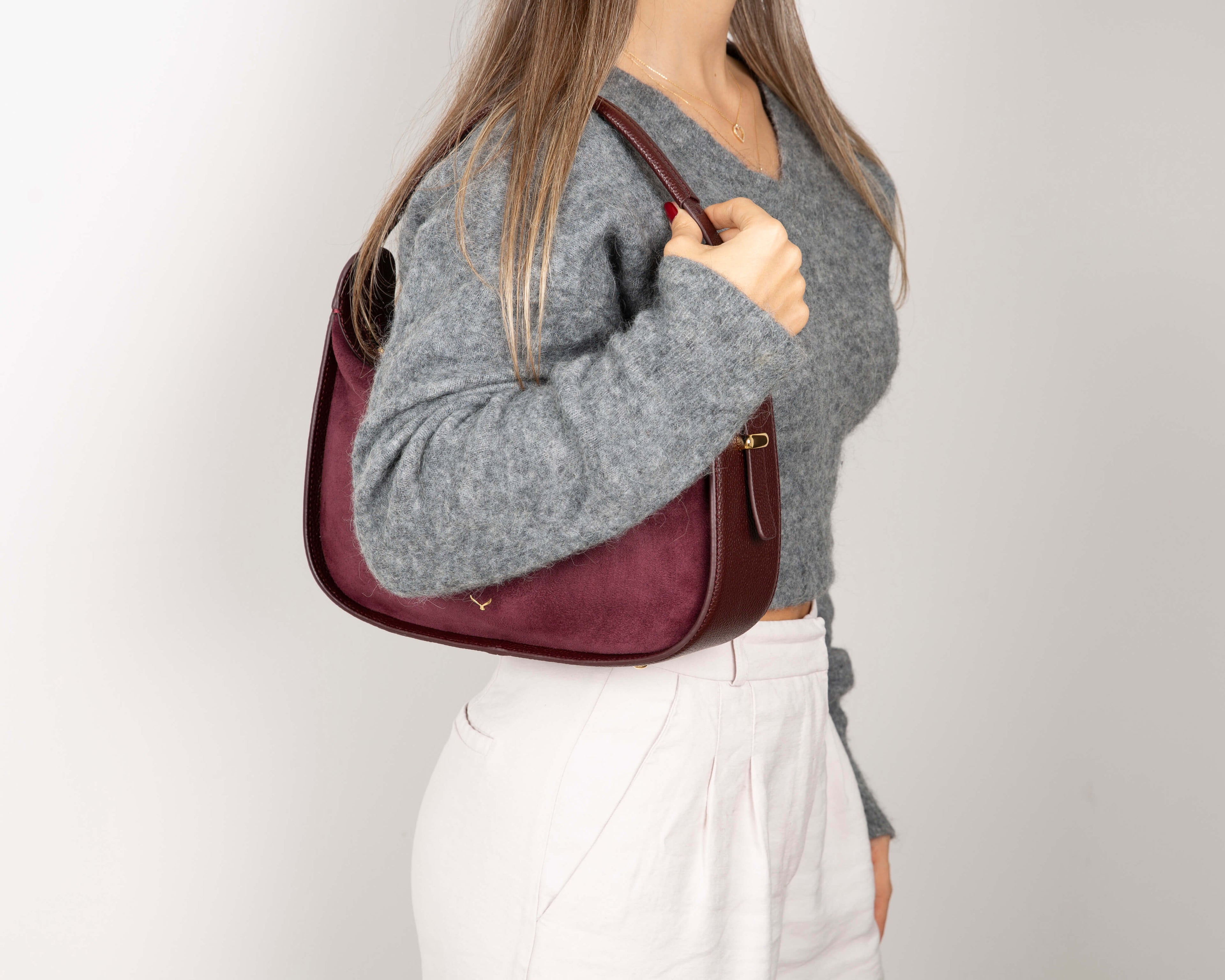 Dolcezza Genuine Suede Leather Women's Shoulder Bag