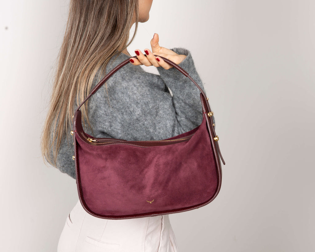 Dolcezza Genuine Suede Leather Women's Shoulder Bag