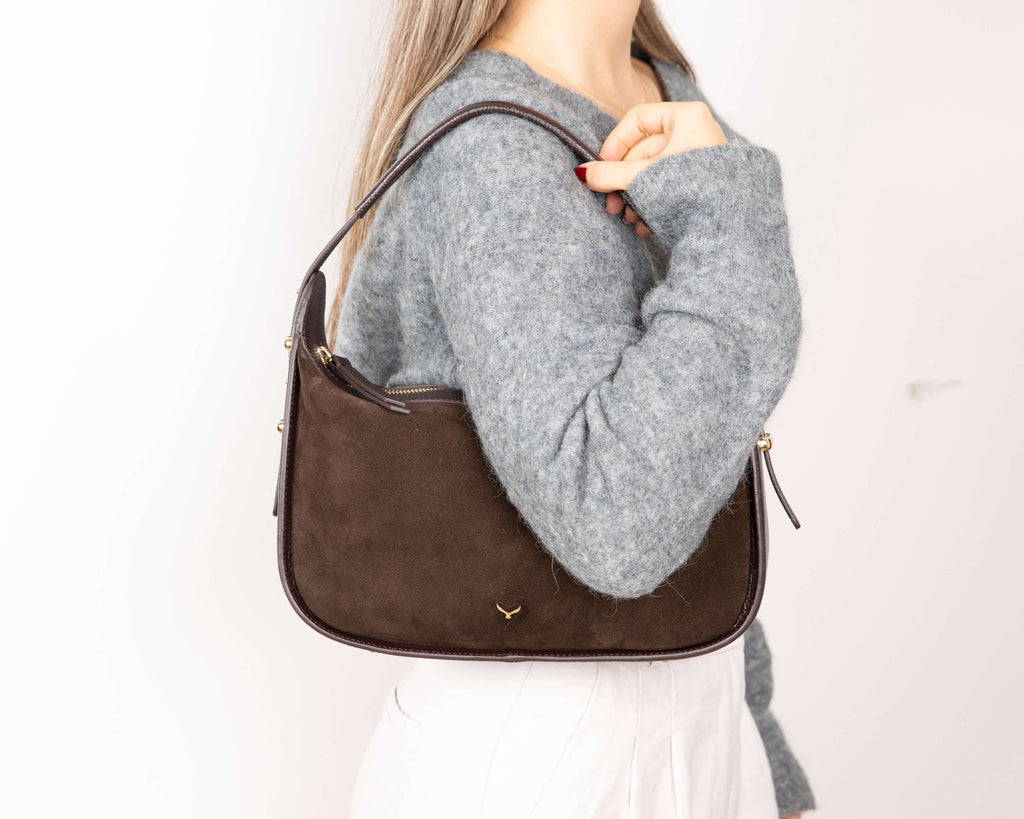 Dolcezza Genuine Suede Leather Women's Shoulder Bag