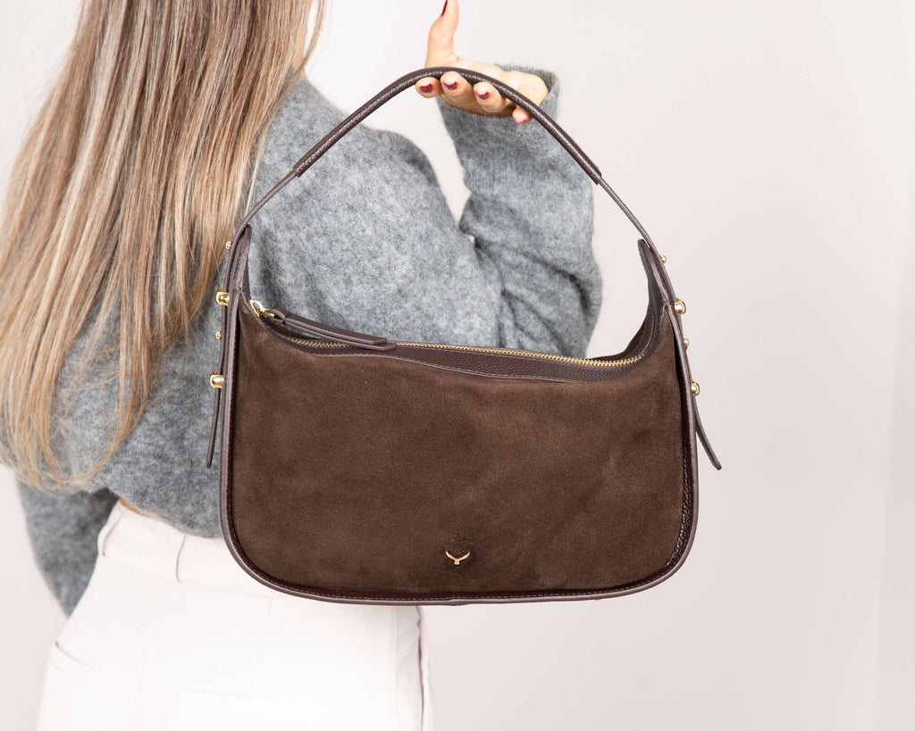 Dolcezza Genuine Suede Leather Women's Shoulder Bag