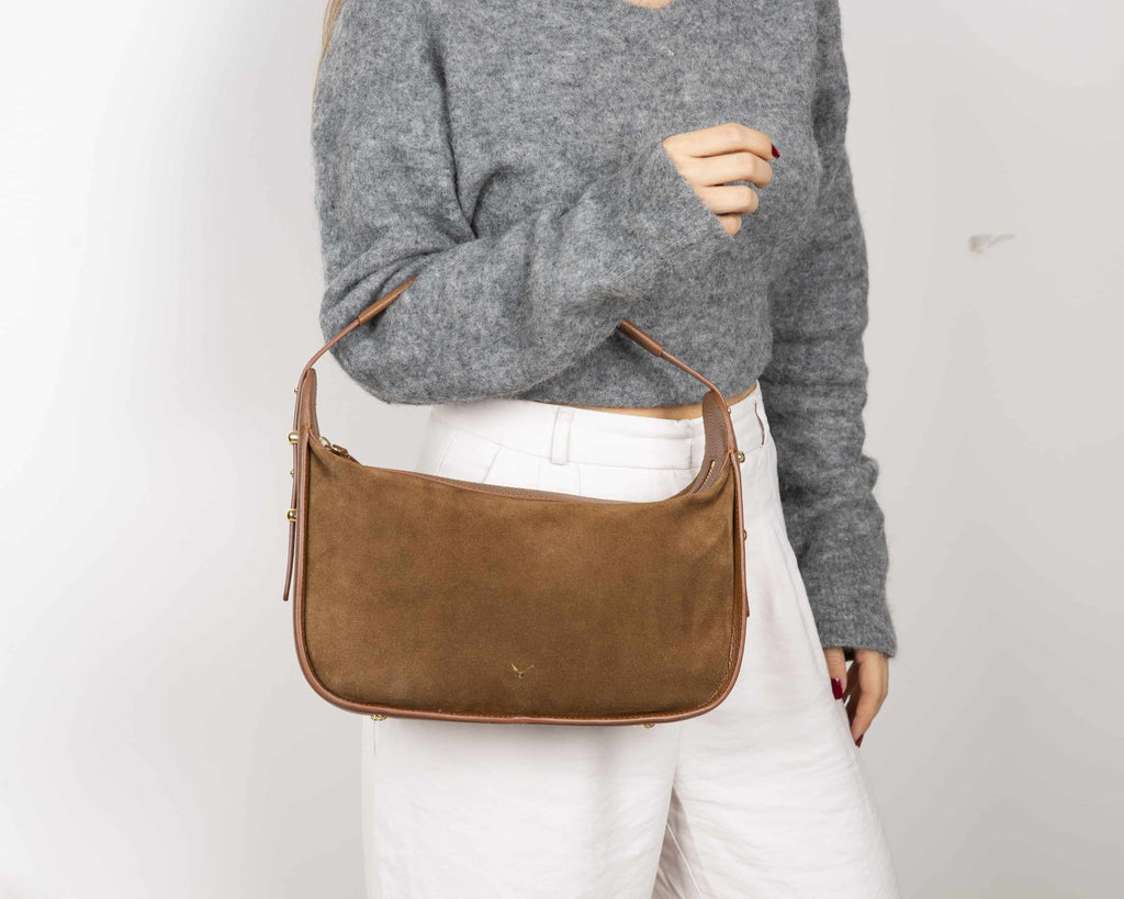 Dolcezza Genuine Suede Leather Women's Shoulder Bag