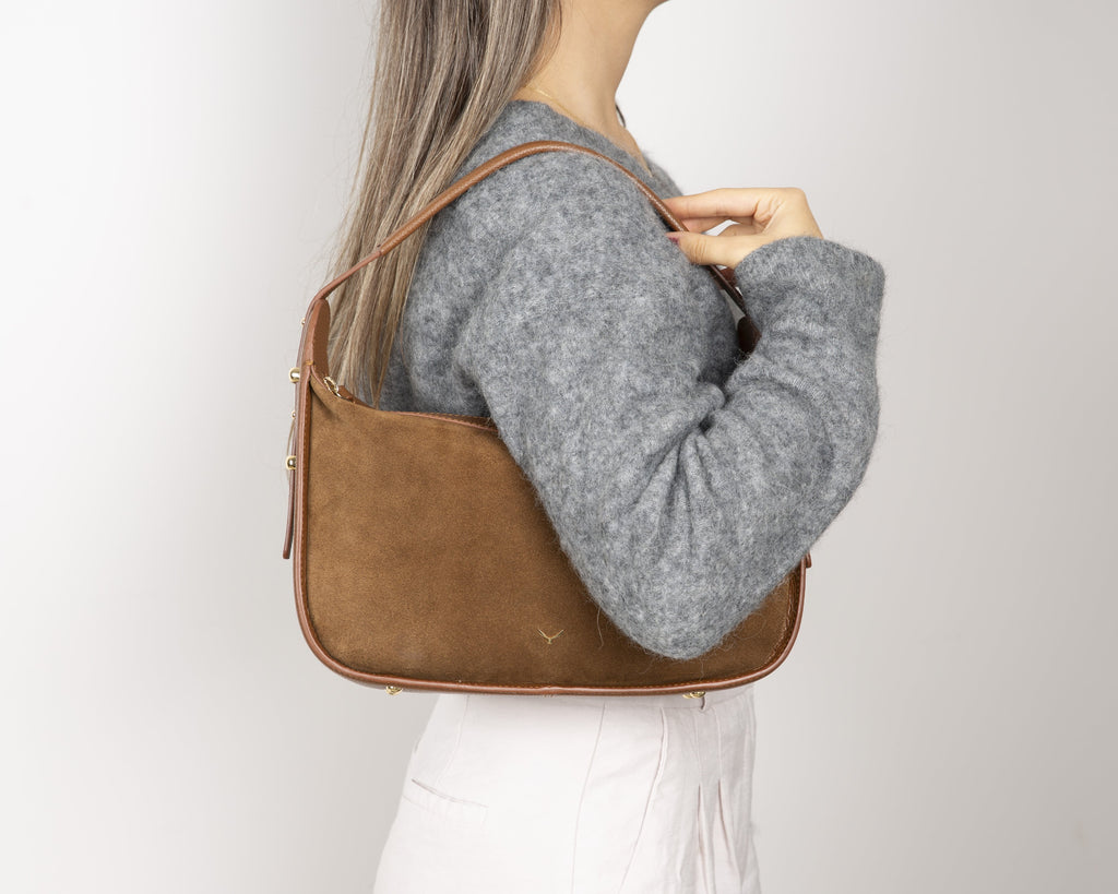 Dolcezza Genuine Suede Leather Women's Shoulder Bag