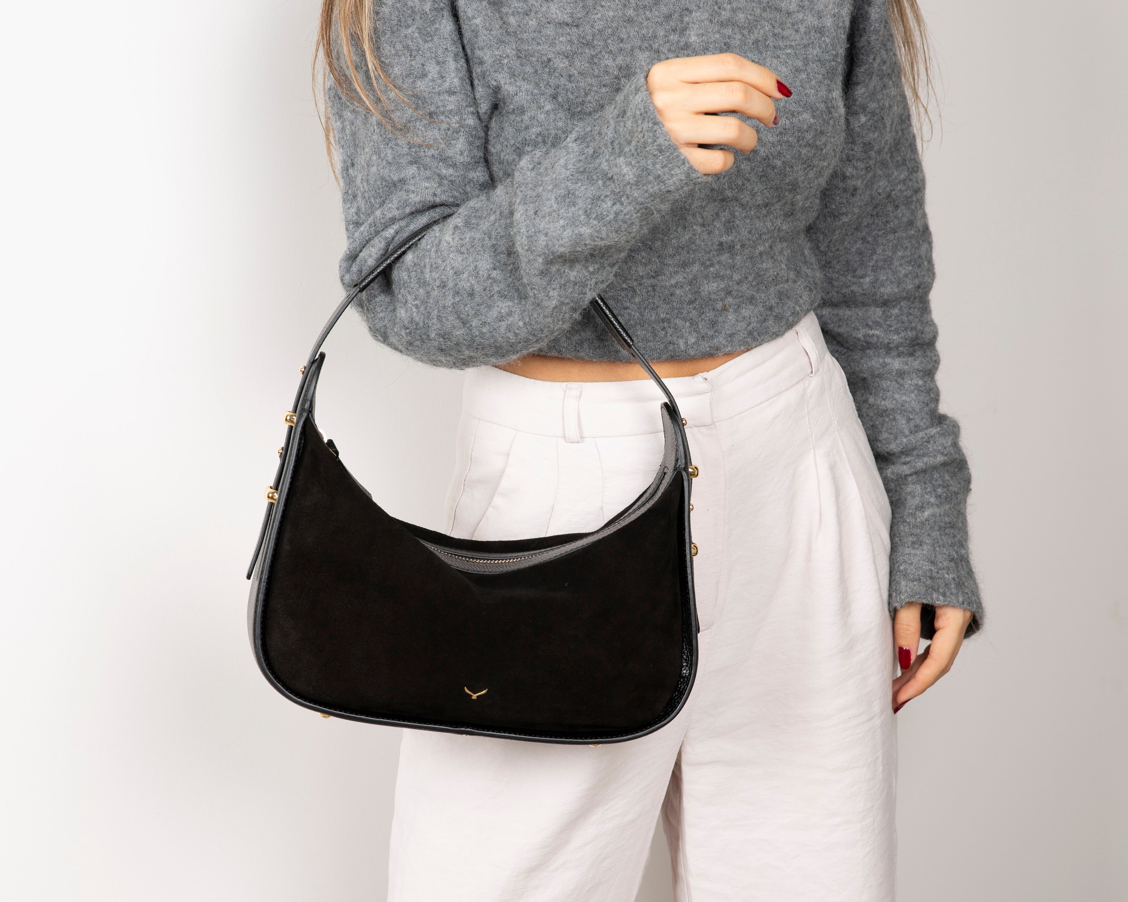 Dolcezza Genuine Suede Leather Women's Shoulder Bag