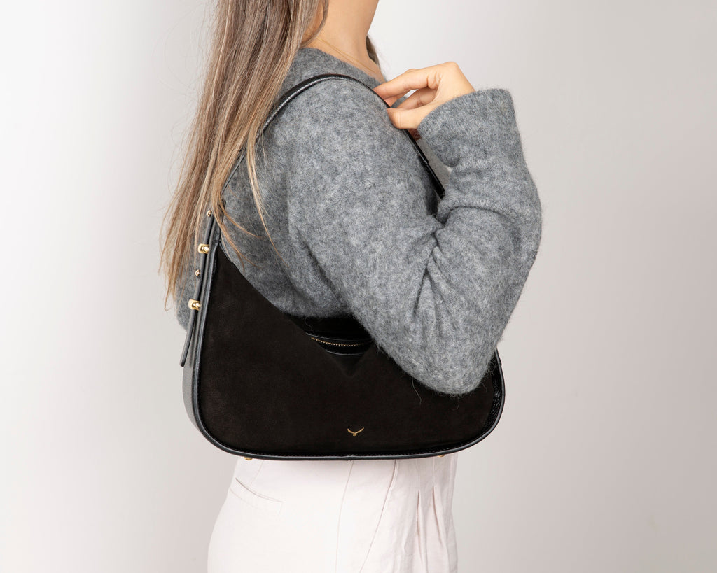 Dolcezza Genuine Suede Leather Women's Shoulder Bag