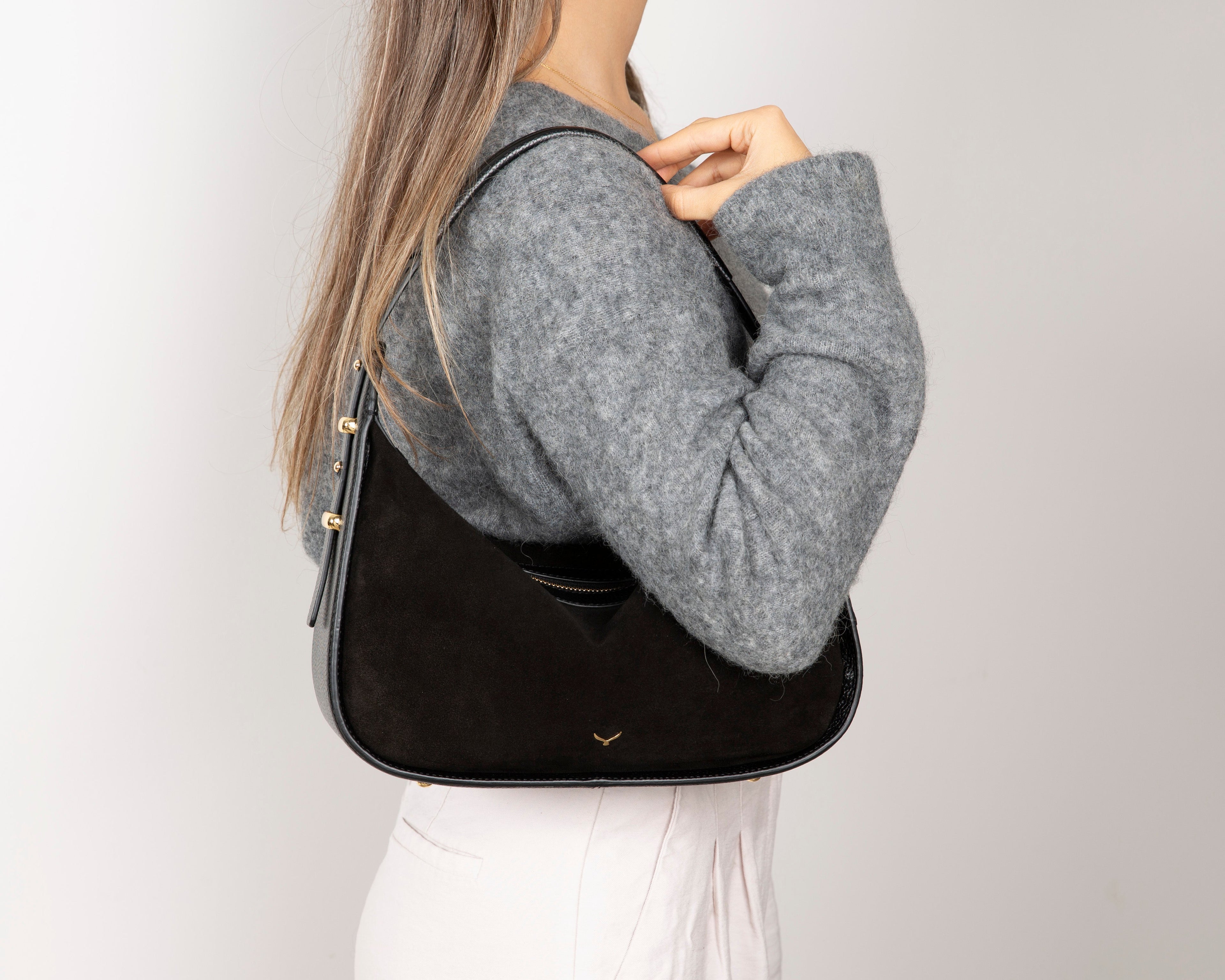 Dolcezza Genuine Suede Leather Women's Shoulder Bag