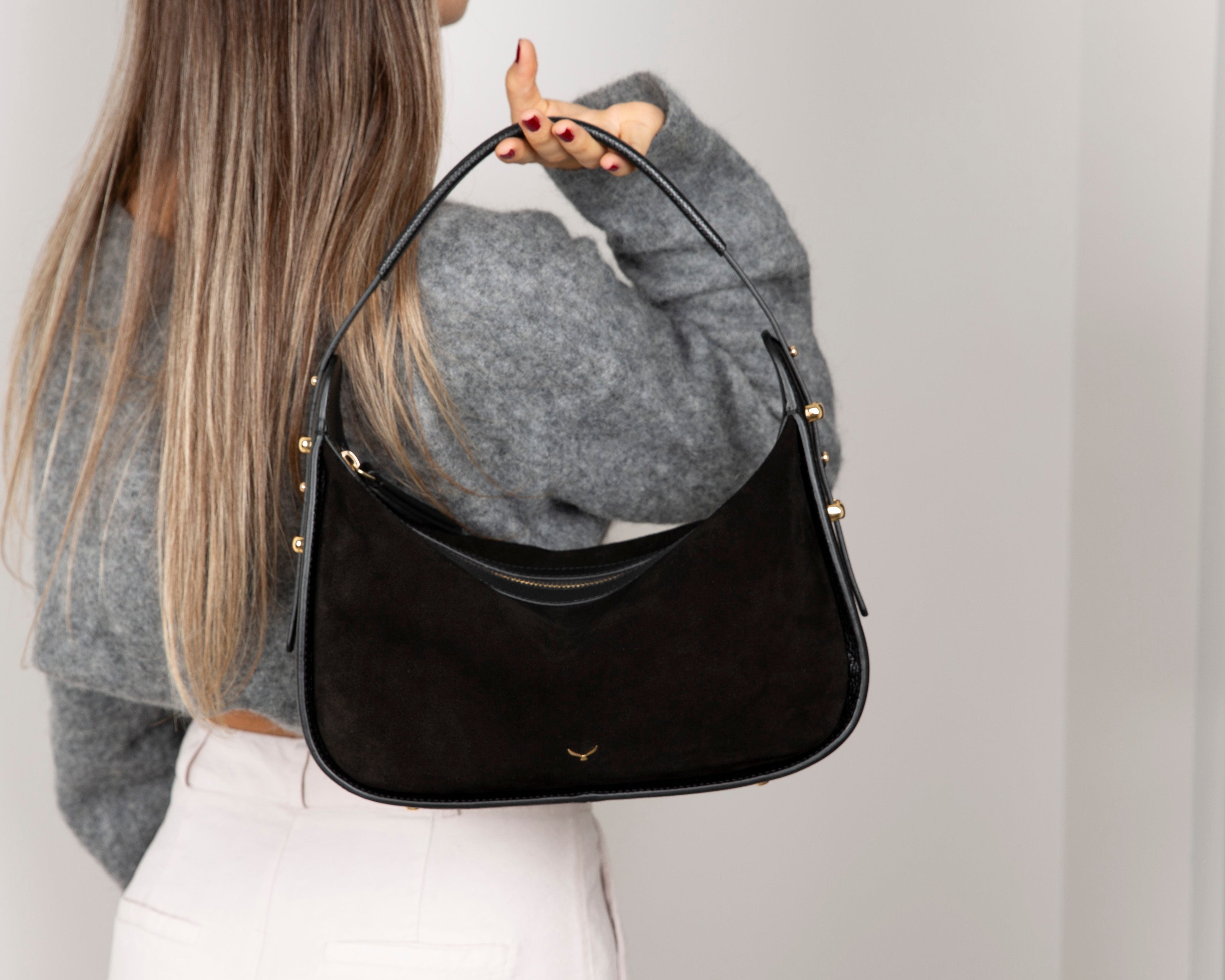 Dolcezza Genuine Suede Leather Women's Shoulder Bag