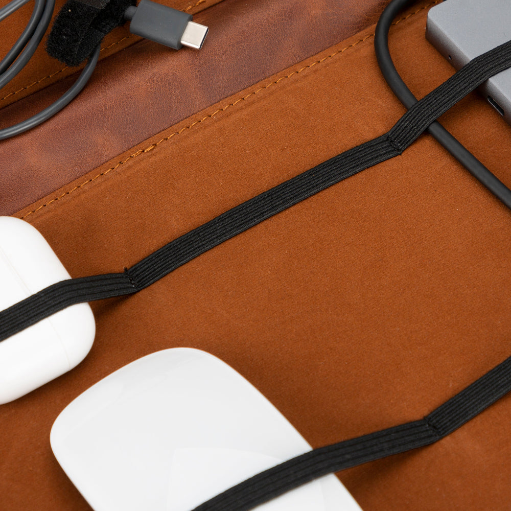Reisekabelorganizer aus Leder