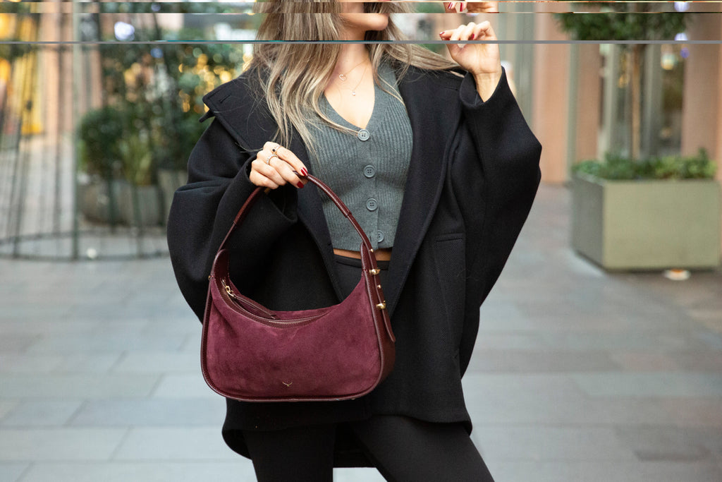 Dolcezza Genuine Suede Leather Women's Shoulder Bag