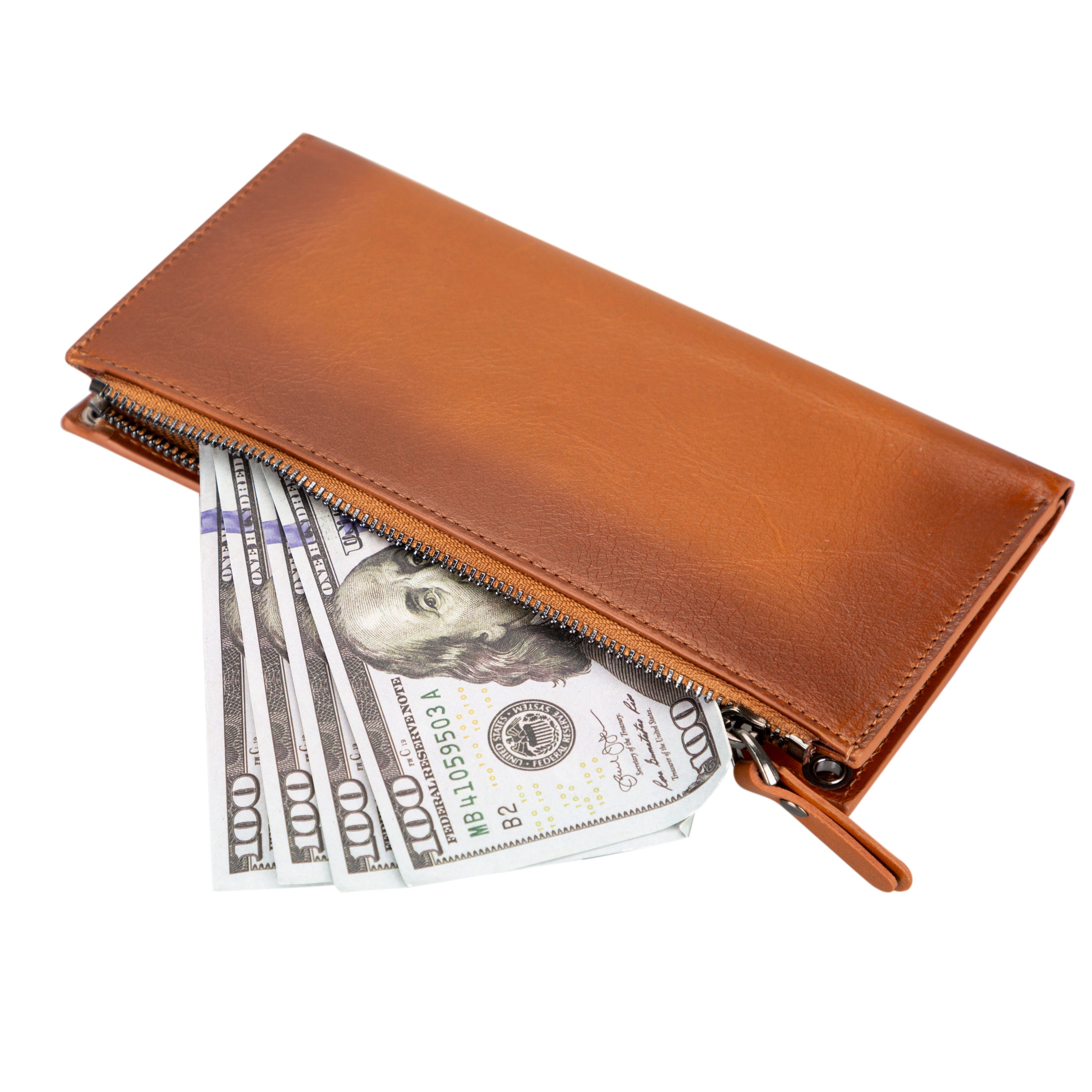 Lozan Geldbörse mit Riemen aus echtem Leder