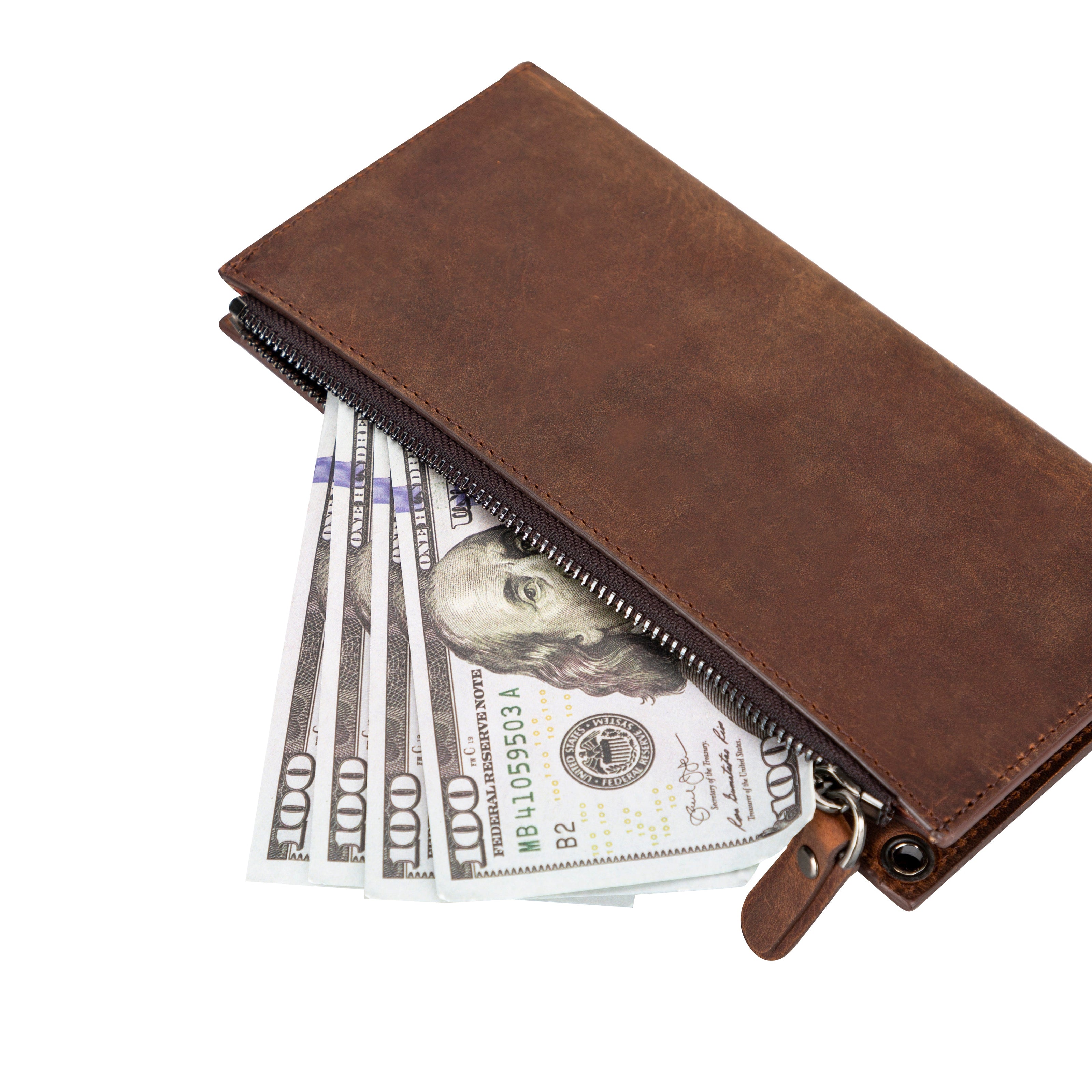 Lozan Geldbörse mit Riemen aus echtem Leder