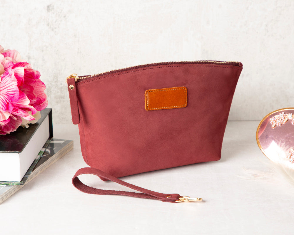 Luna Kosmetiktasche aus Leder