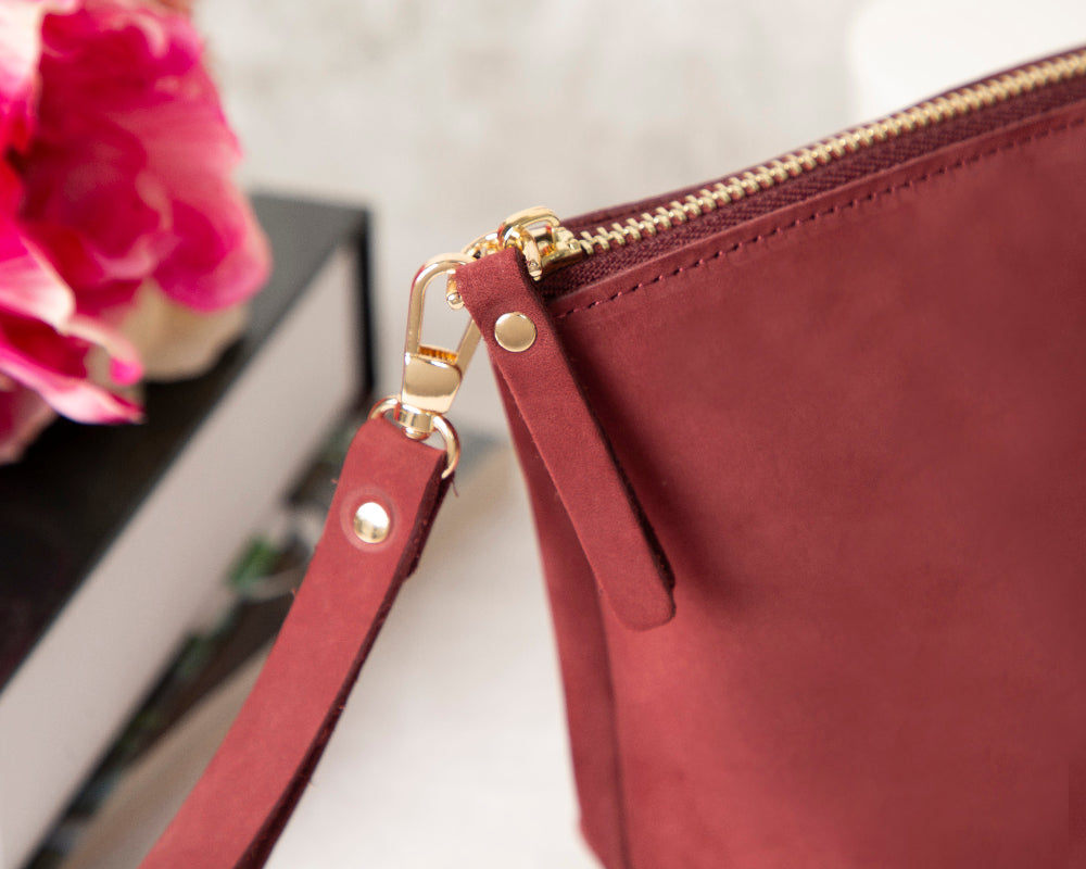 Luna Kosmetiktasche aus Leder