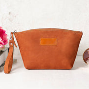 Luna Kosmetiktasche aus Leder