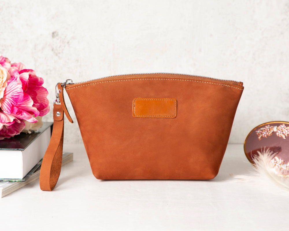 Luna Kosmetiktasche aus Leder
