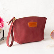 Luna Kosmetiktasche aus Leder