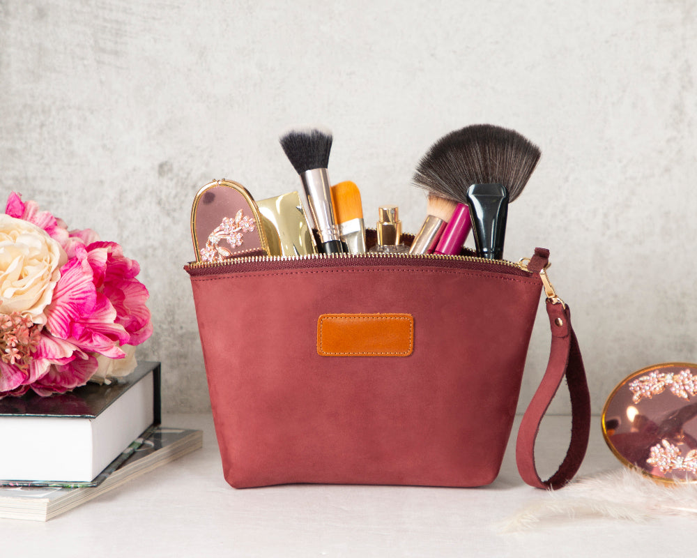 Luna Kosmetiktasche aus Leder