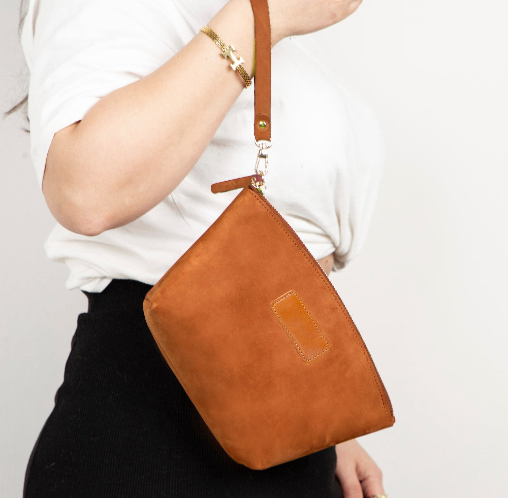 Luna Kosmetiktasche aus Leder
