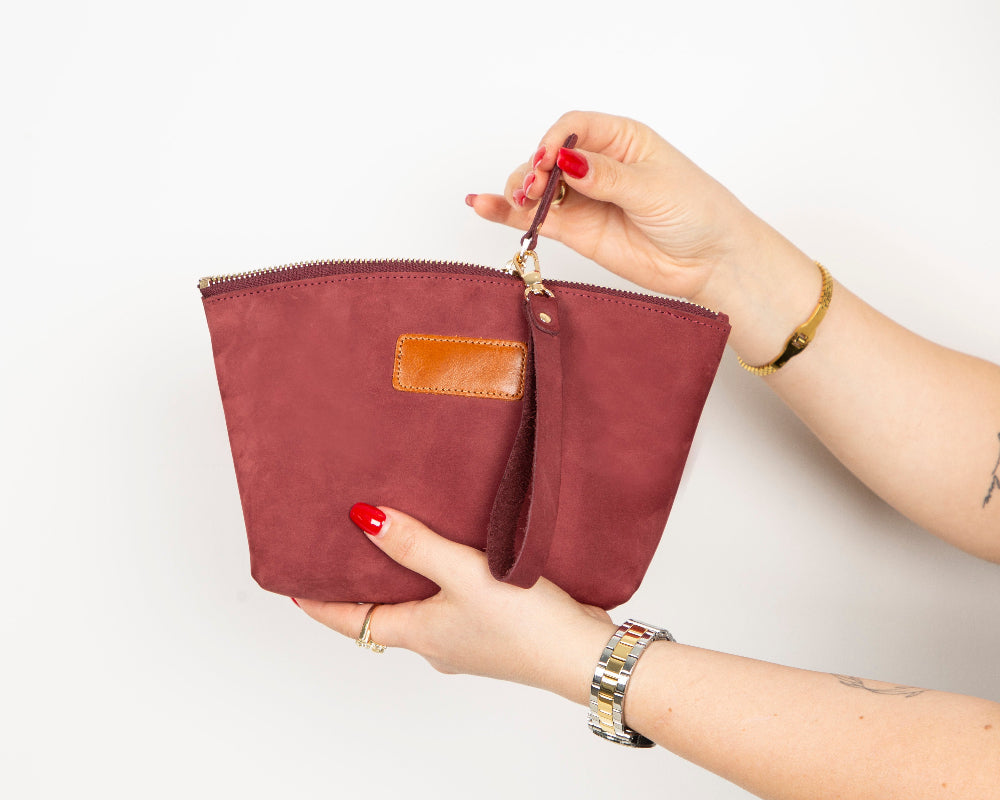 Luna Kosmetiktasche aus Leder