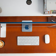 Anpassbare Schreibtischunterlage aus echtem Leder