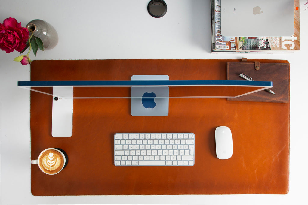 Customizable Genuine Leather Desk Mat
