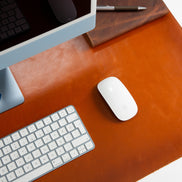 Anpassbare Schreibtischunterlage aus echtem Leder