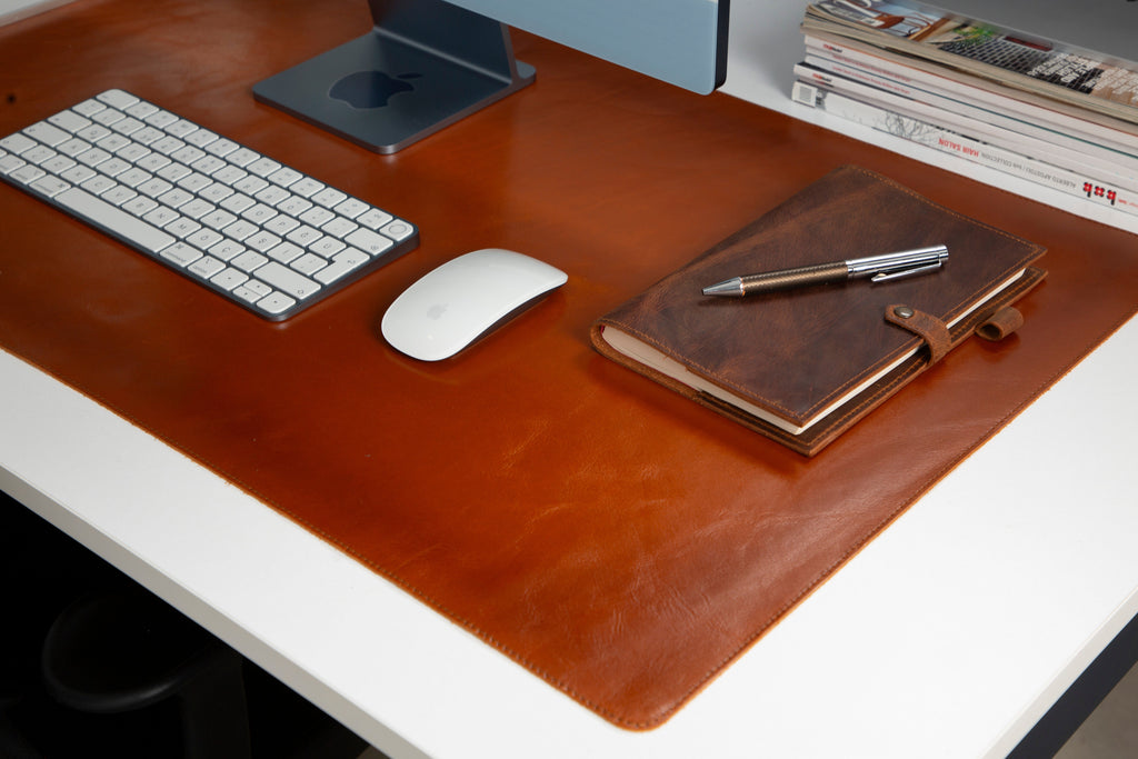 Customizable Genuine Leather Desk Mat