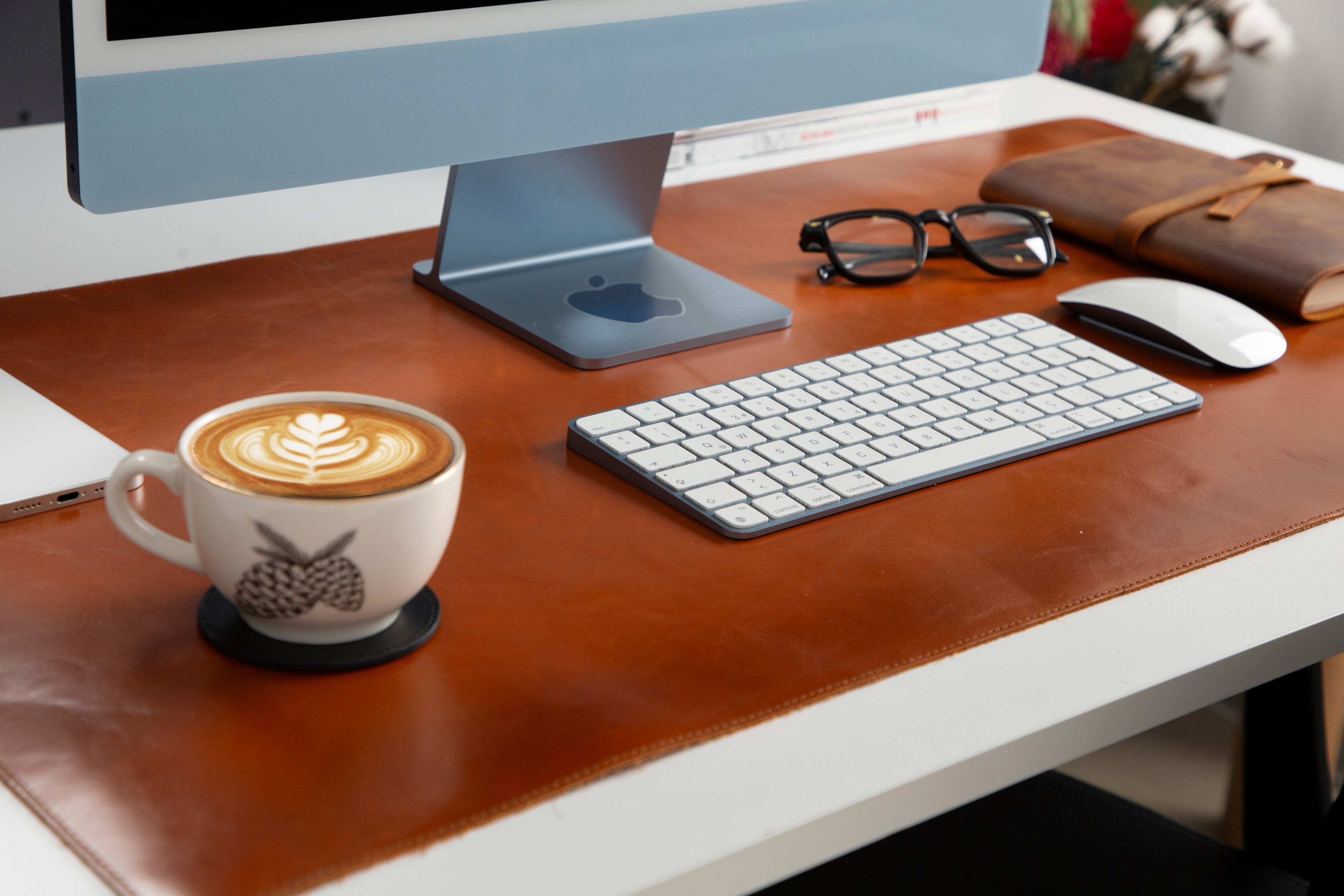 Customizable Genuine Leather Desk Mat