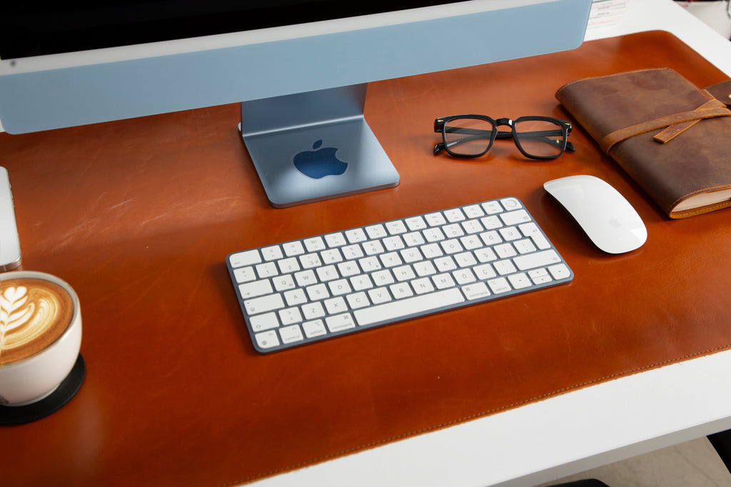Customizable Genuine Leather Desk Mat