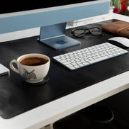 Anpassbare Schreibtischunterlage aus echtem Leder