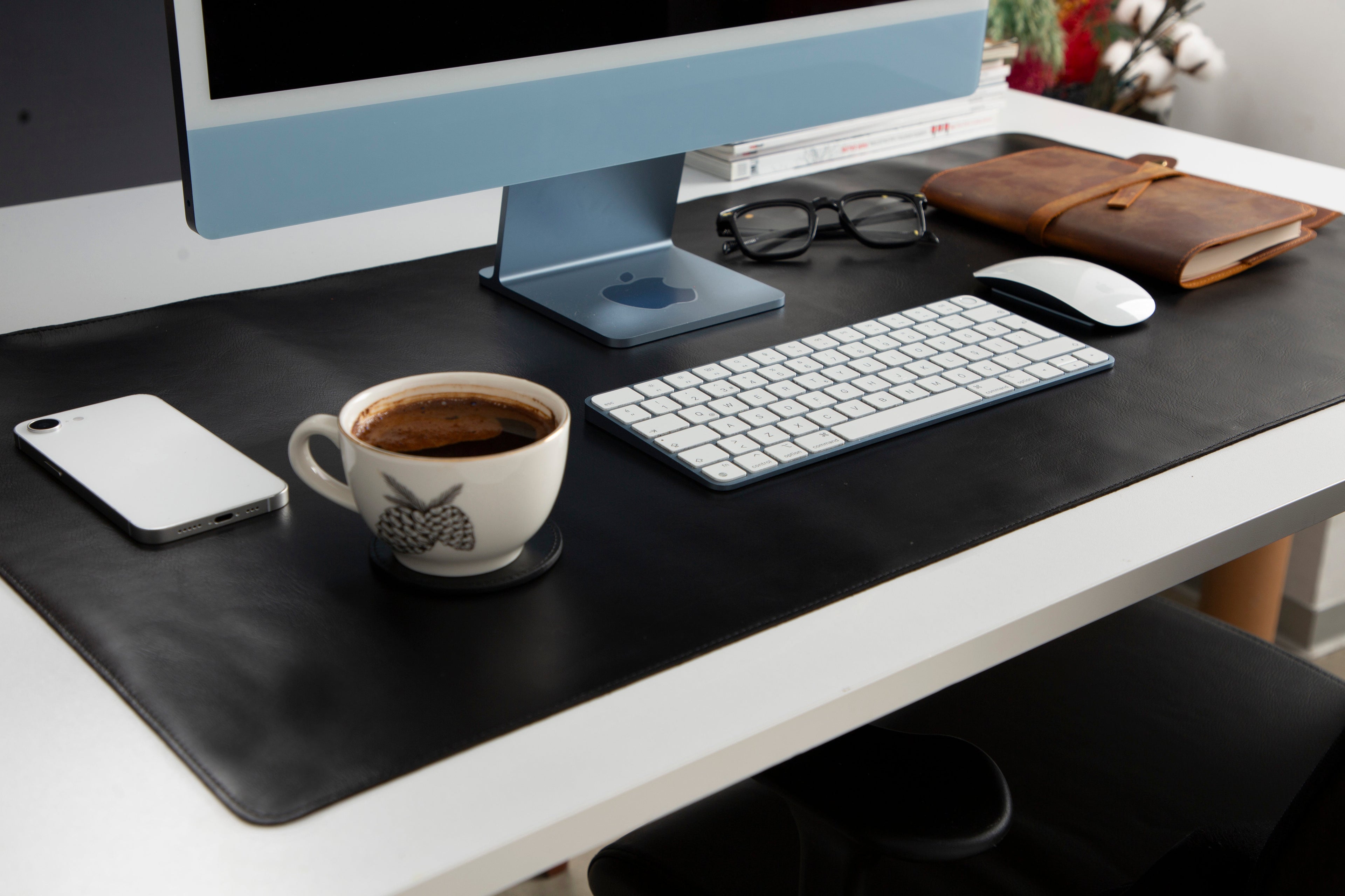 Customizable Genuine Leather Desk Mat