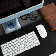 Anpassbare Schreibtischunterlage aus echtem Leder