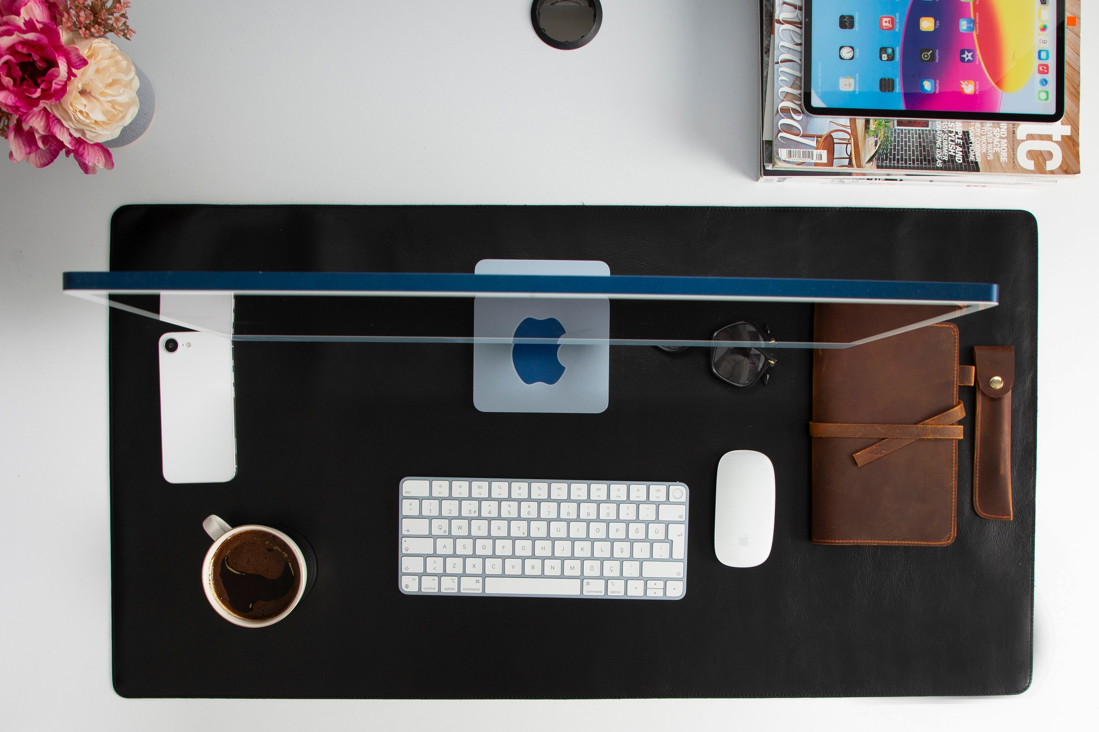 Customizable Genuine Leather Desk Mat