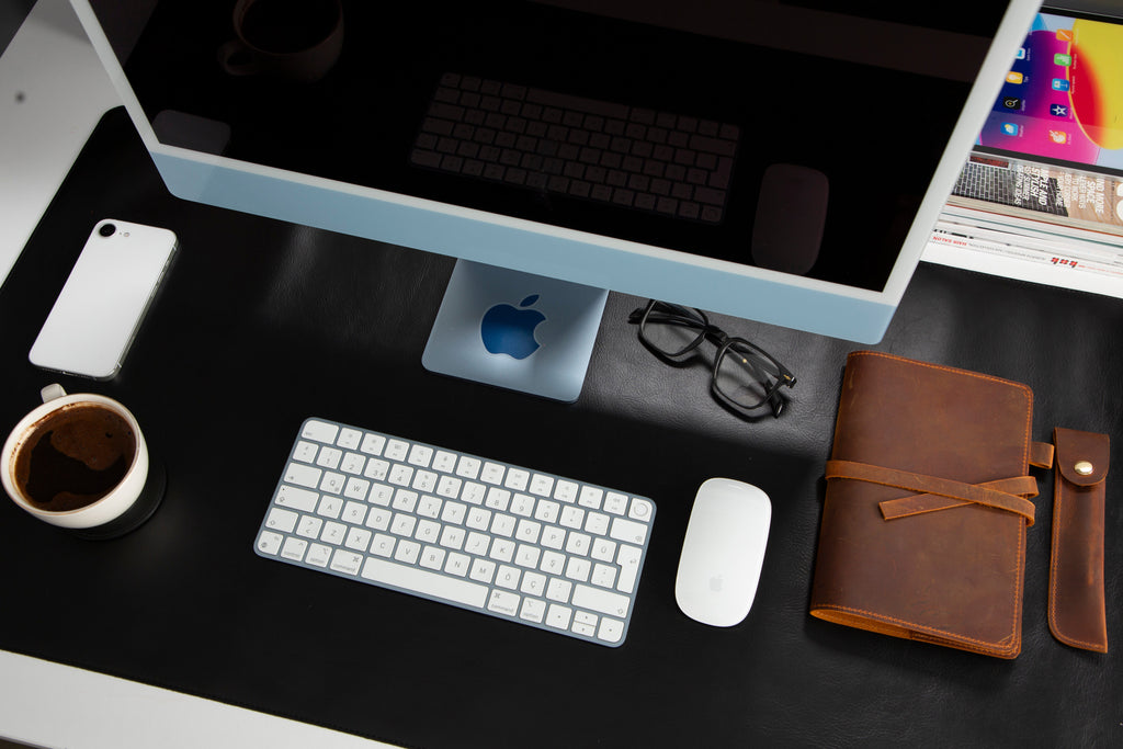 Customizable Genuine Leather Desk Mat