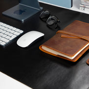 Anpassbare Schreibtischunterlage aus echtem Leder