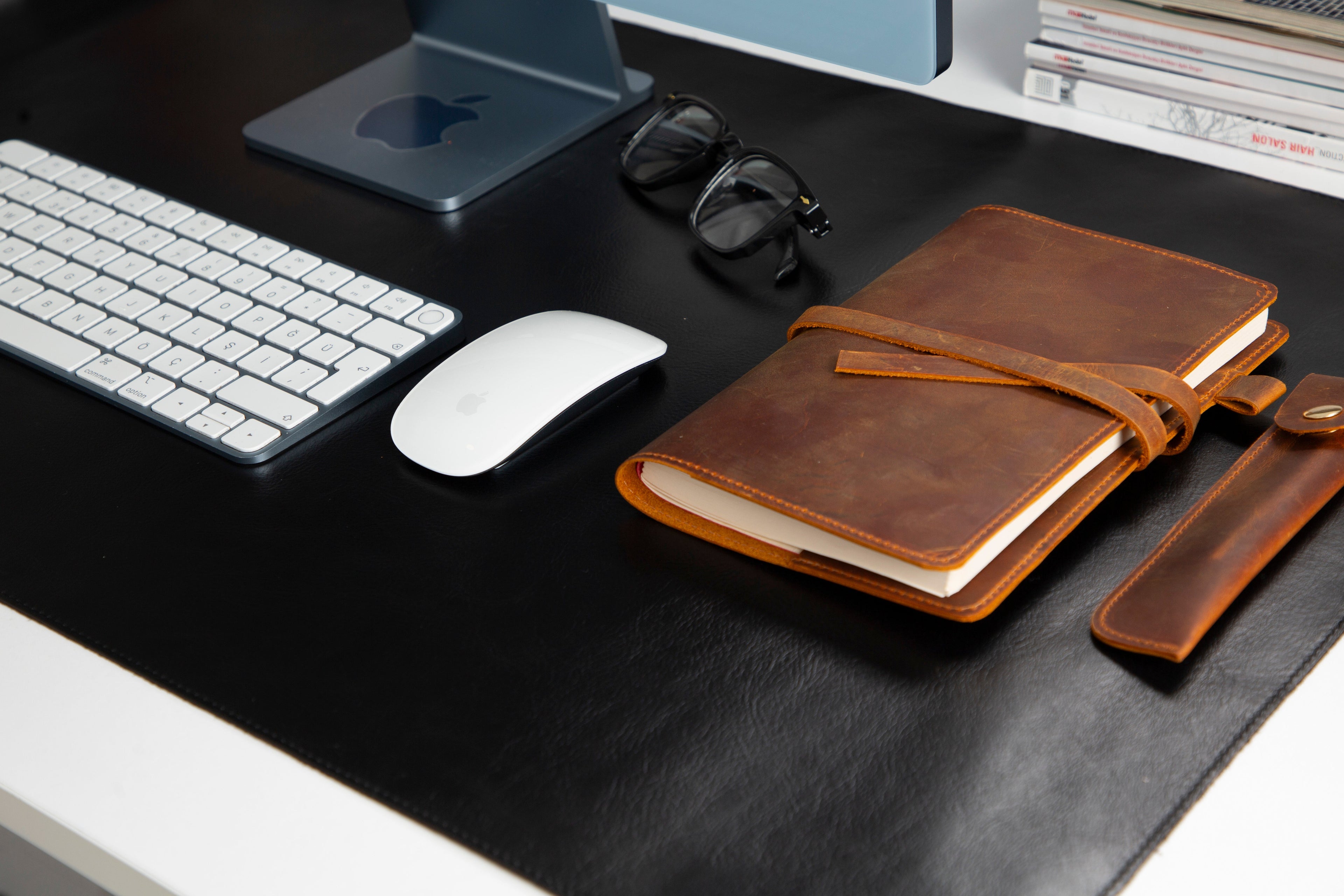 Customizable Genuine Leather Desk Mat