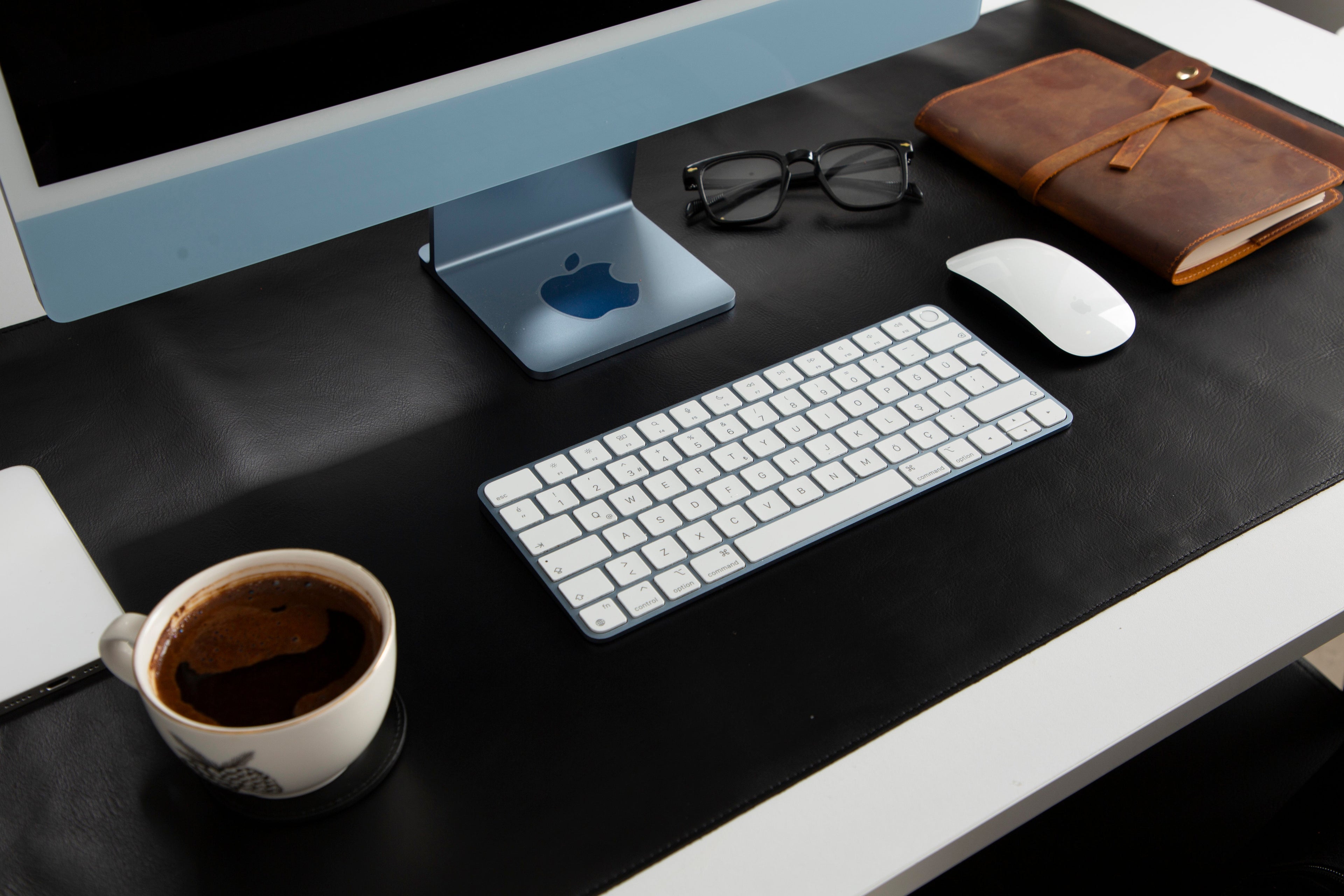 Customizable Genuine Leather Desk Mat