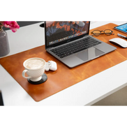 Schreibtischunterlage aus echtem Leder, 37 x 80