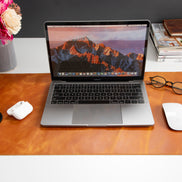 Anpassbare Schreibtischunterlage aus echtem Leder