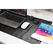 Schreibtischunterlage aus echtem Leder, 37 x 80