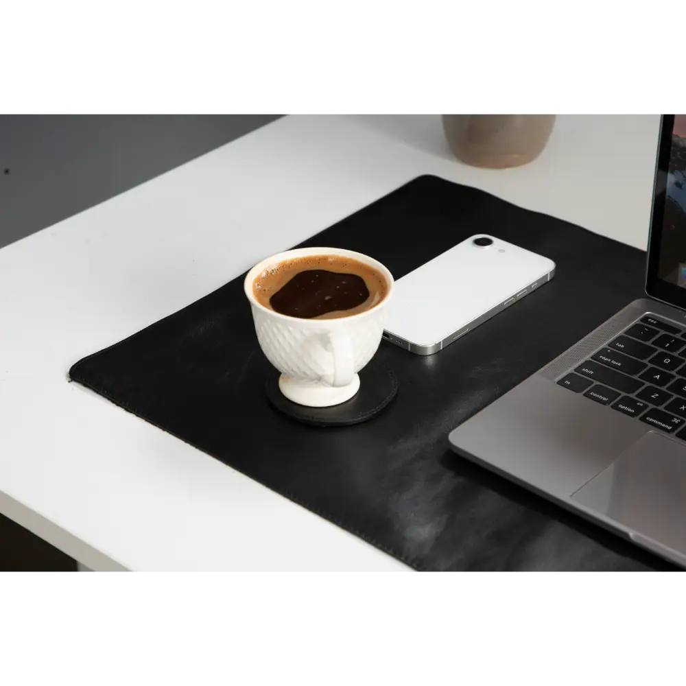 Genuine Leather Desk Mat 37x80