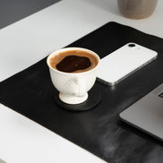 Schreibtischunterlage aus echtem Leder, 37 x 80