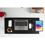 Schreibtischunterlage aus echtem Leder, 37 x 80