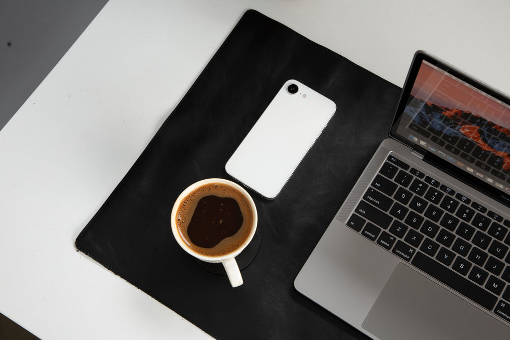 Genuine Leather Desk Mat 37x80