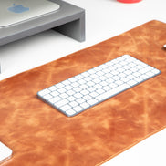 Anpassbare Schreibtischunterlage aus echtem Leder