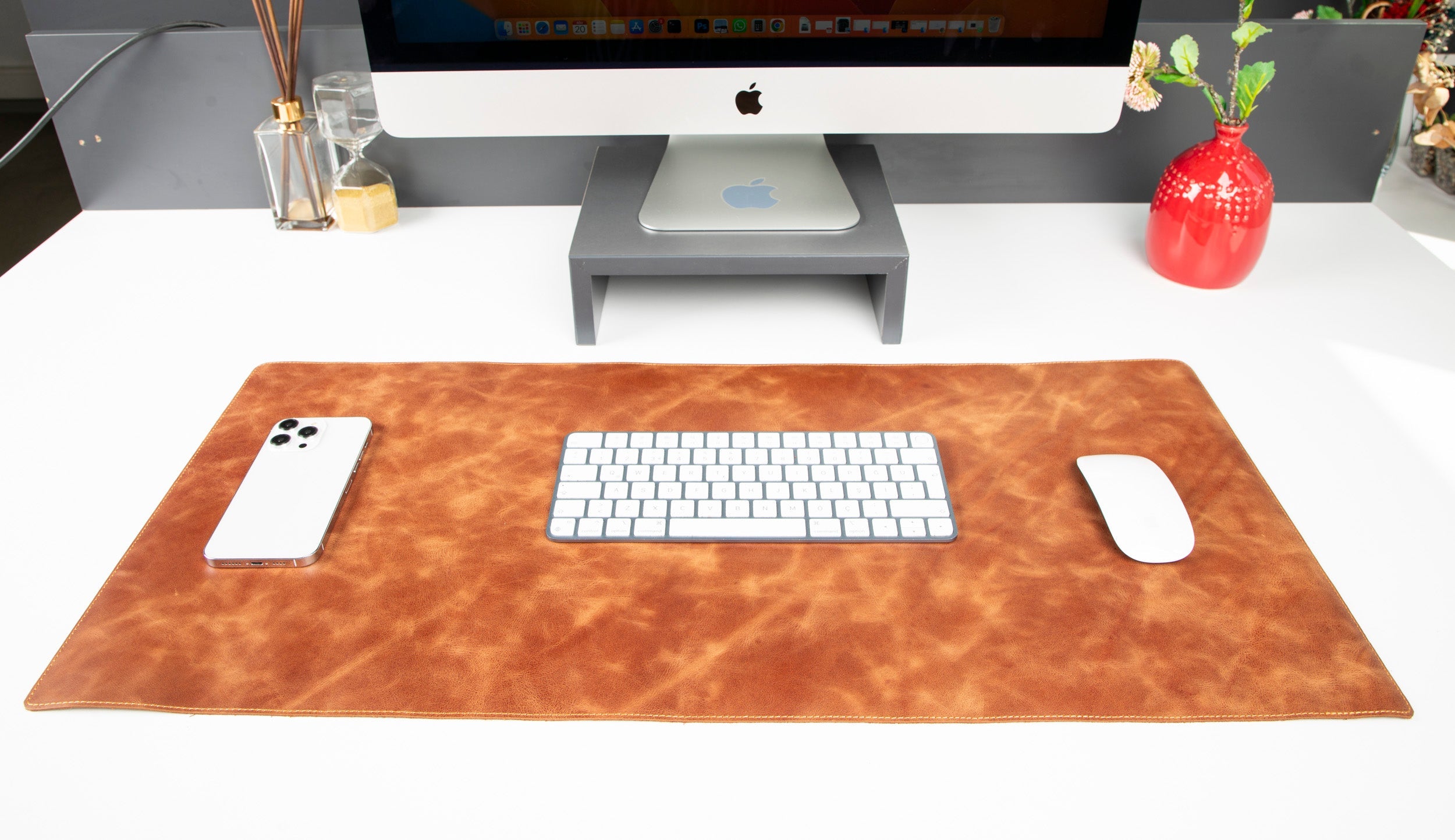 Customizable Genuine Leather Desk Mat
