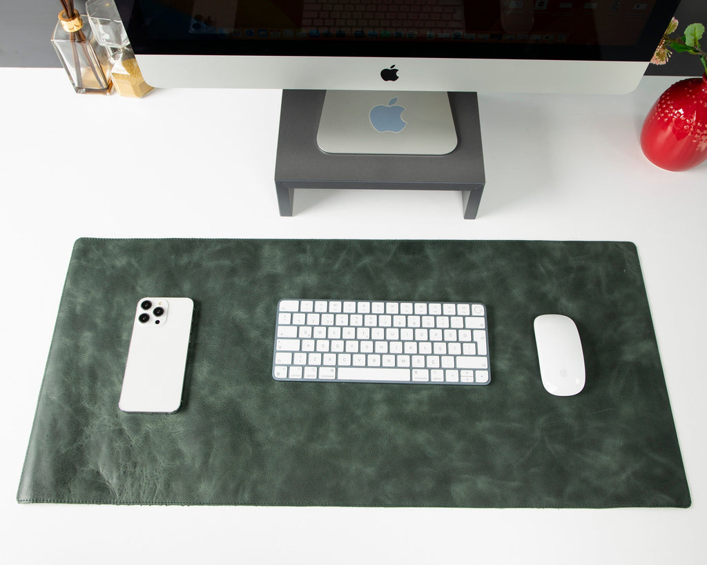 Customizable Genuine Leather Desk Mat