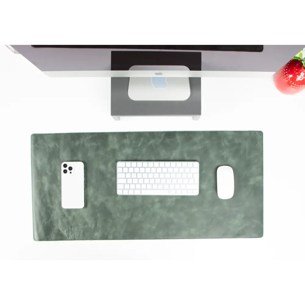 Schreibtischunterlage aus echtem Leder, 37 x 80