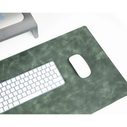 Schreibtischunterlage aus echtem Leder, 37 x 80